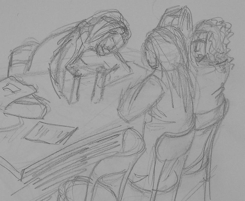 Hausaufgaben, 2008, Graphit-Papier, ca. 30x30.jpg